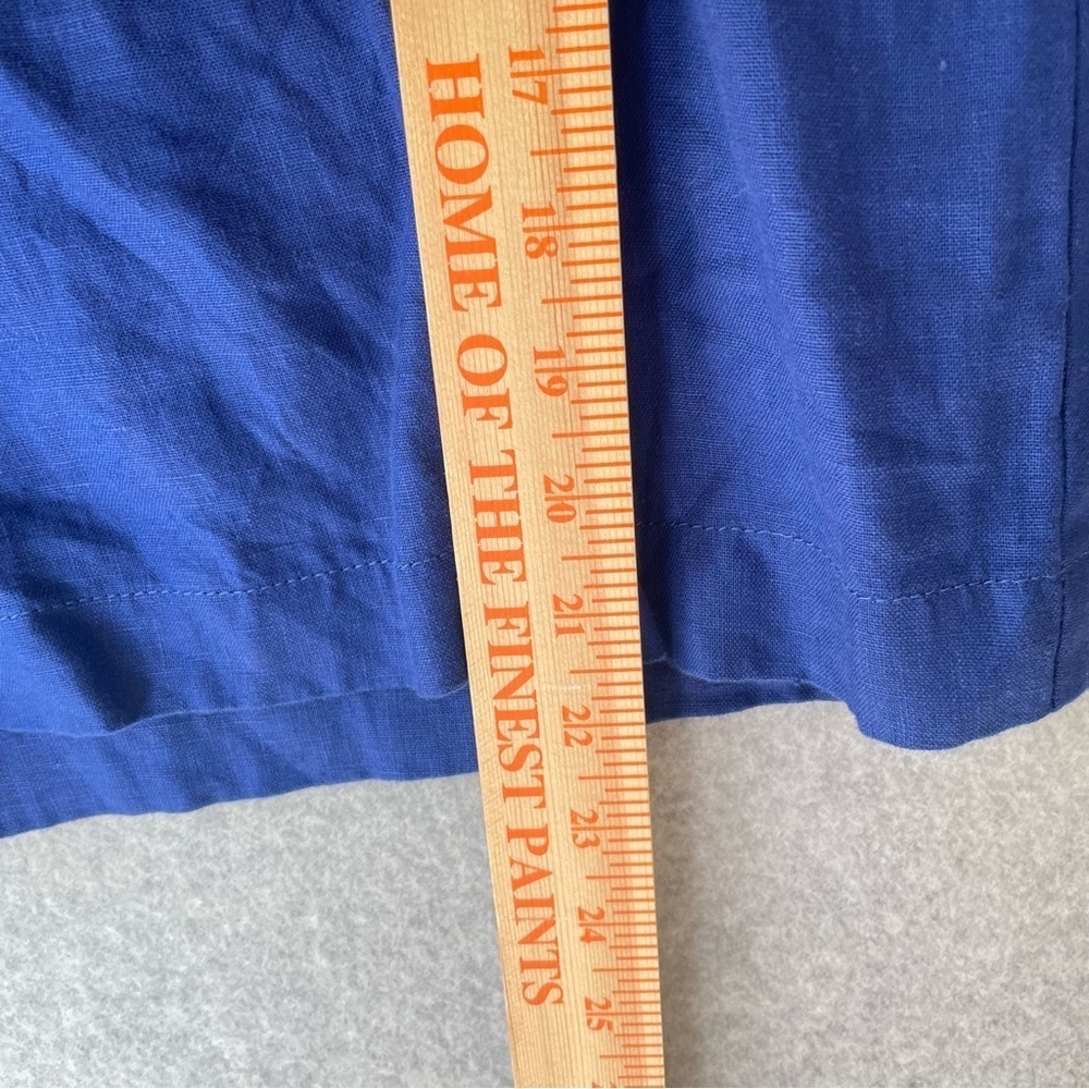 Chico's Royal Blue Linen Tie Waist Shorts XXL - Picture 7 of 13